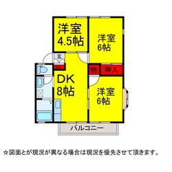 ﾊﾟｽﾄﾗｰﾙⅢの物件間取画像